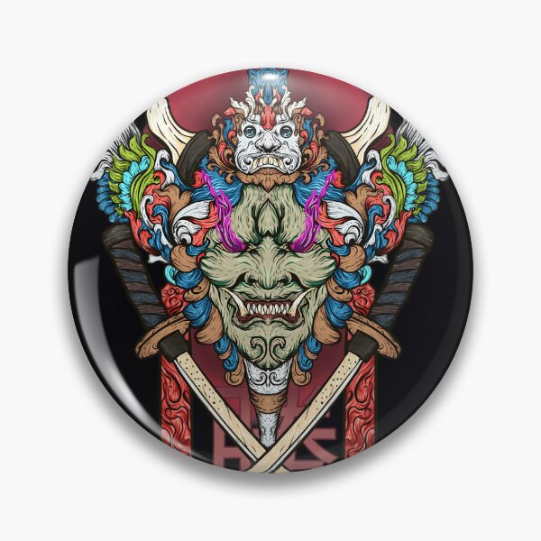 Item preview, komainu japanesse oni mask mask 	 	 designed and sold by tmppvqqzm99.