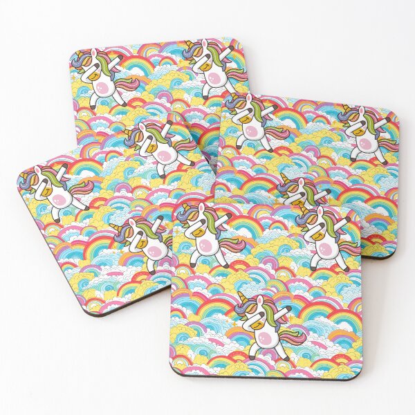 Item preview, cute unicorn seamless rainbow v5 designed and sold by apollo--11.