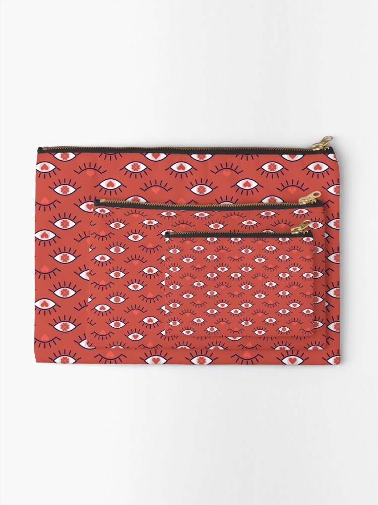 Alternate view of Eyes of Love Zipper Pouch