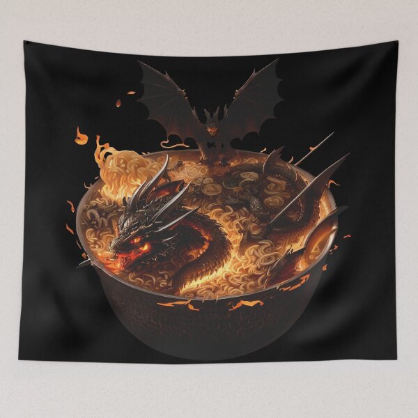 Item preview, Fantasy Fire Serpent Ramen Noodles designed and sold by HideTheInsanity.