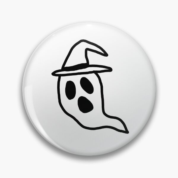 Item preview, ghost wearing witch hat designed and sold by 236Reel.
