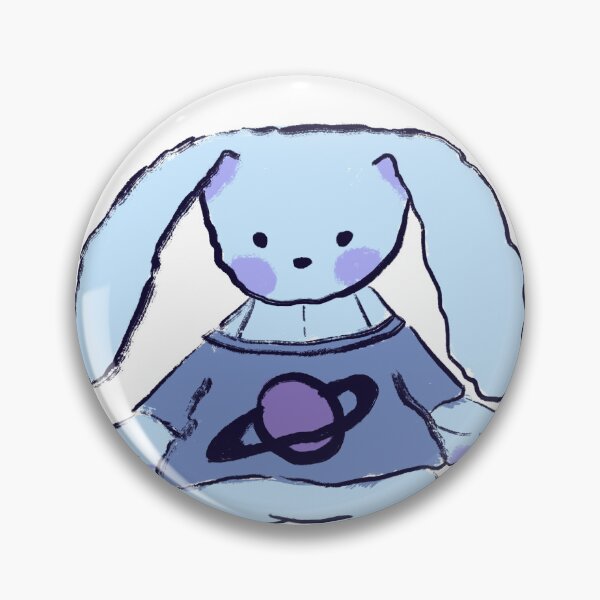 Item preview, aesthetic blue bunny rabbit stuffy designed and sold by KISAYOGURT.