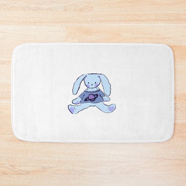 Item preview, aesthetic blue bunny rabbit stuffy designed and sold by KISAYOGURT.