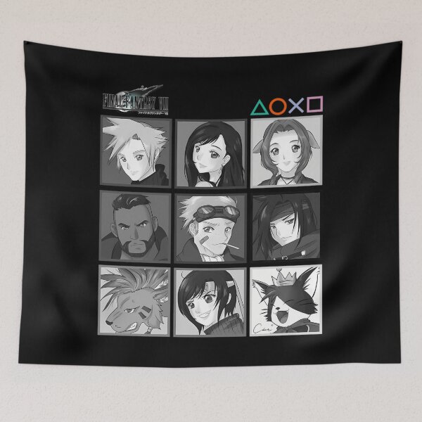 Item preview, Reparto de Final Fantasy VII Monocromo designed and sold by chanequamaghen.
