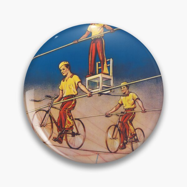 Item preview, STK501890A-Vintage circus poster showing high wire acrobats. designed and sold by StocktrekImages.