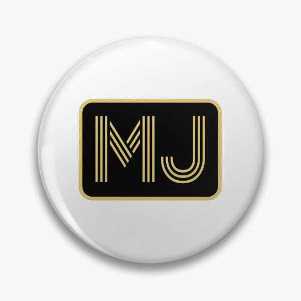 Item preview, MJ Initials Gold Geometric Letters designed and sold by Jeallan Designs.