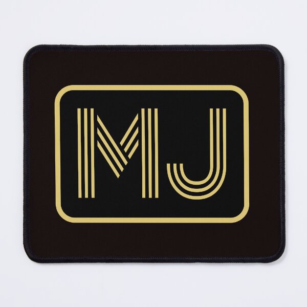Item preview, MJ Initials Gold Geometric Letters designed and sold by Jeallan Designs.