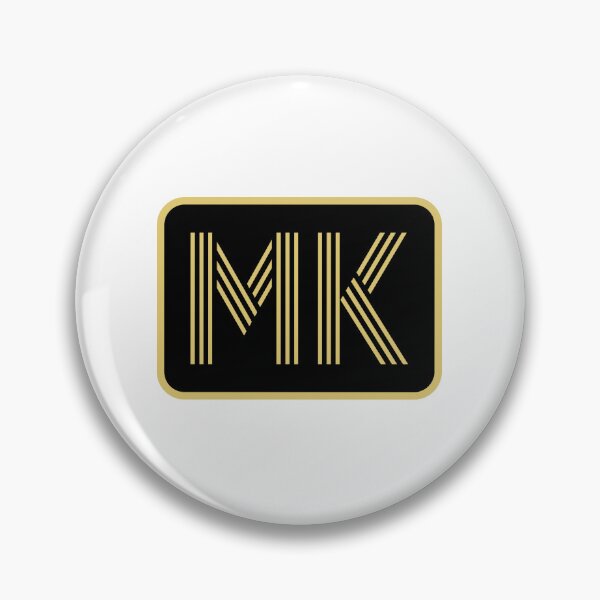 Item preview, MK Initials Gold Geometric Letters designed and sold by Jeallan Designs.
