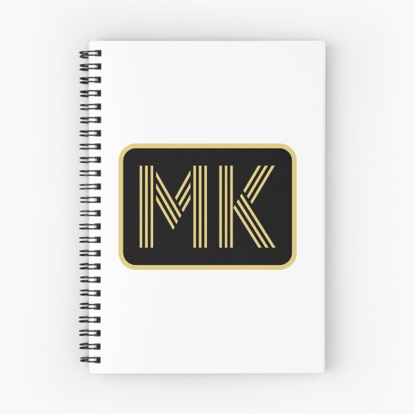 Item preview, MK Initials Gold Geometric Letters designed and sold by Jeallan Designs.