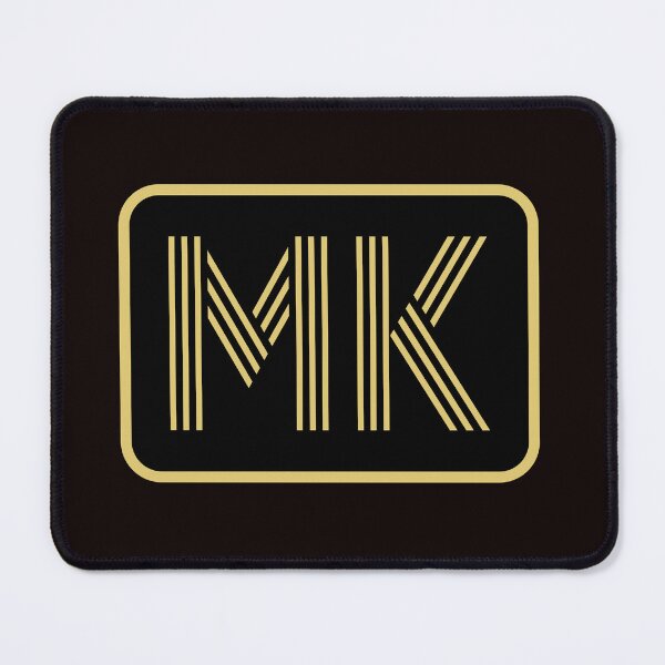 Item preview, MK Initials Gold Geometric Letters designed and sold by Jeallan Designs.
