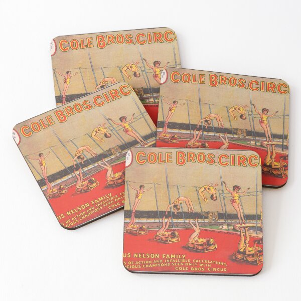 Item preview, STK501891A-Vintage circus poster showing family of acrobats. designed and sold by StocktrekImages.