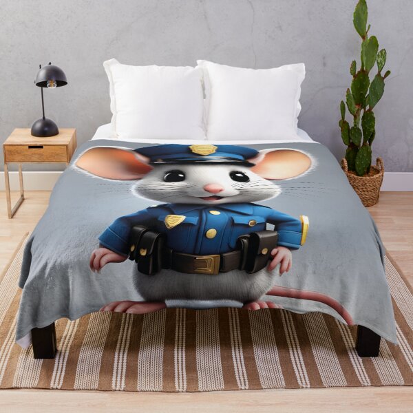 Item preview, cute mouse, policeman designed and sold by Mauswohn.