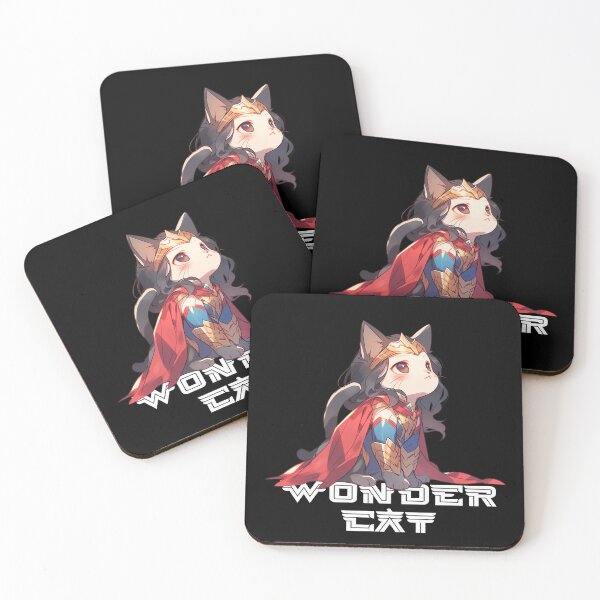Item preview, WONDER CAT / BLACK designed and sold by hanandgil.