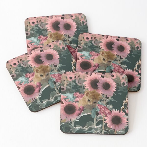 Item preview, Tater Tot Angelic Flight: Pink Sunflowers of Heaven designed and sold by EmeraldeaArt.