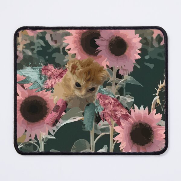 Item preview, Tater Tot Angelic Flight: Pink Sunflowers of Heaven designed and sold by EmeraldeaArt.