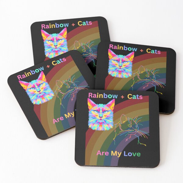 Item preview, Rainbow cats are my love designed and sold by CuteCatsCoffee.