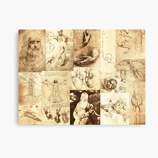 The inventive mind of Leonardo Da Vinci Canvas Print