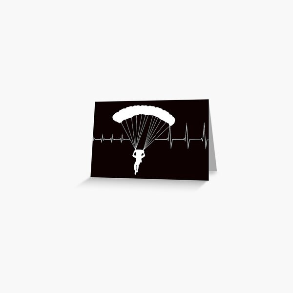 Cartes De Vœux Sur Le Theme Parachutisme Redbubble