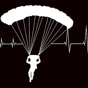 Aperçu de l'œuvre Parachutisme cardiaque - parachutisme de Juttas-Shirts