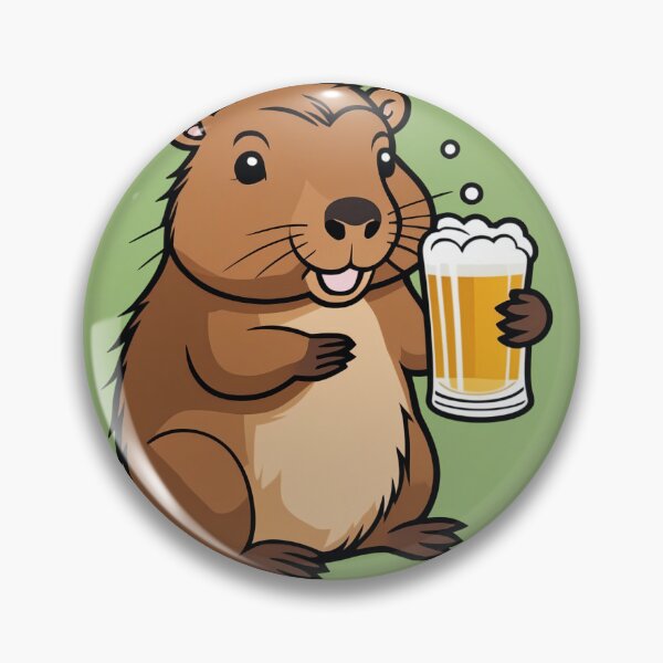 Artikelvorschau, Capybara genießt kaltes Craft-Bier entworfen und verkauft von IMUZEN.