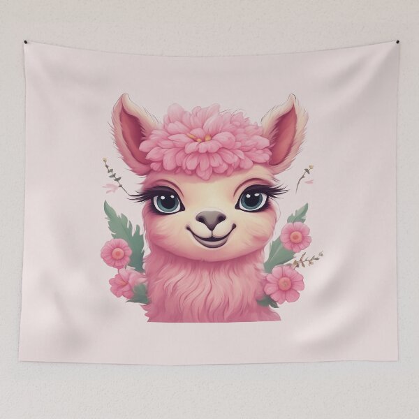 Item preview, Adorable Pink Fluffy Baby Lama designed and sold by Trace1234.