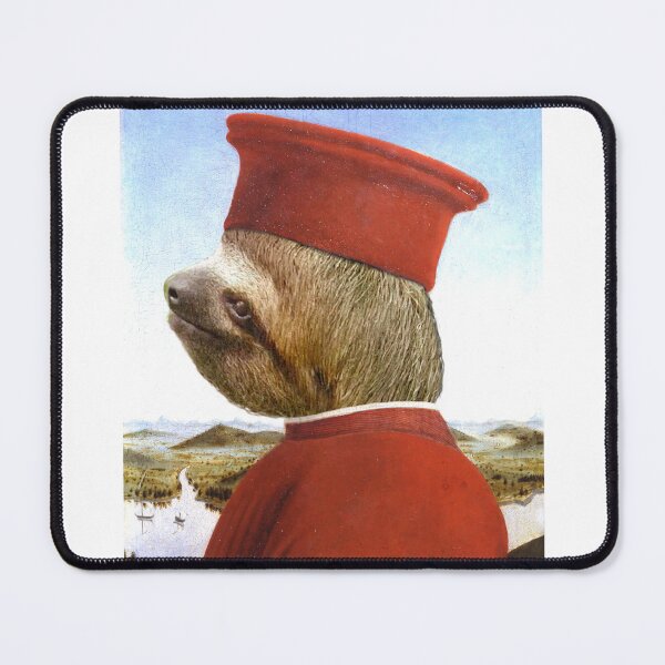 Item preview, Profile Portrait of a Sloth as Federico da Montefeltro - Pet Gift designed and sold by Furry And  Purry.
