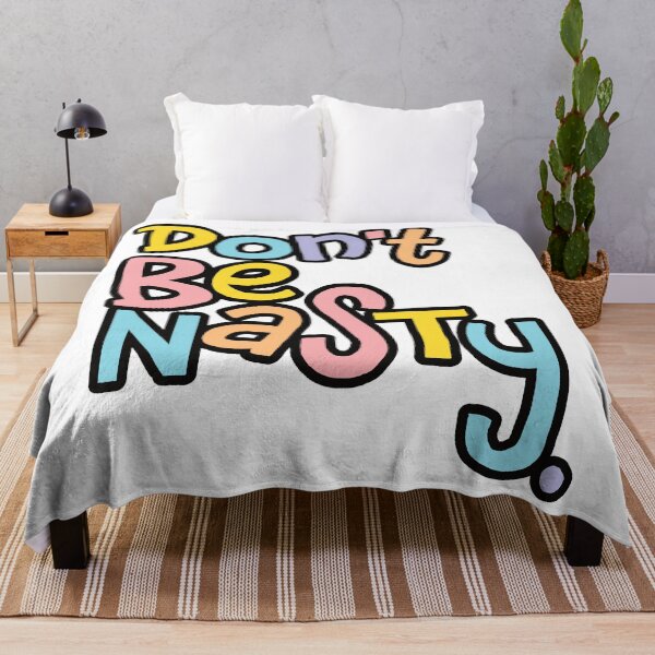 Item preview, Don't Be Nasty: Chunky Pastel Lettering designed and sold by GoodSequel.