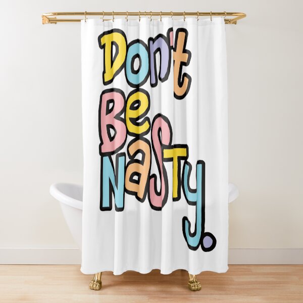 Item preview, Don't Be Nasty: Chunky Pastel Lettering designed and sold by GoodSequel.