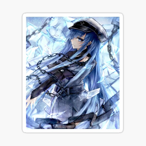  Alexiss Akame Ga Kill Esdeath Girl Cute Sticker for