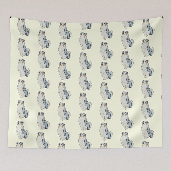 Item preview, australian shepherd illustration  designed and sold by Mayarart.