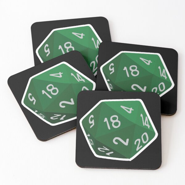 Item preview, Green mtg mana dice designed and sold by fsdeLHDesign.