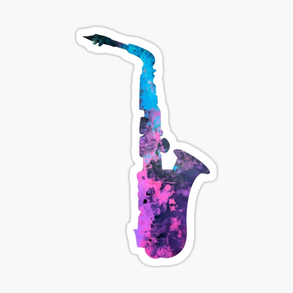 saxophone art #saxophone Sticker