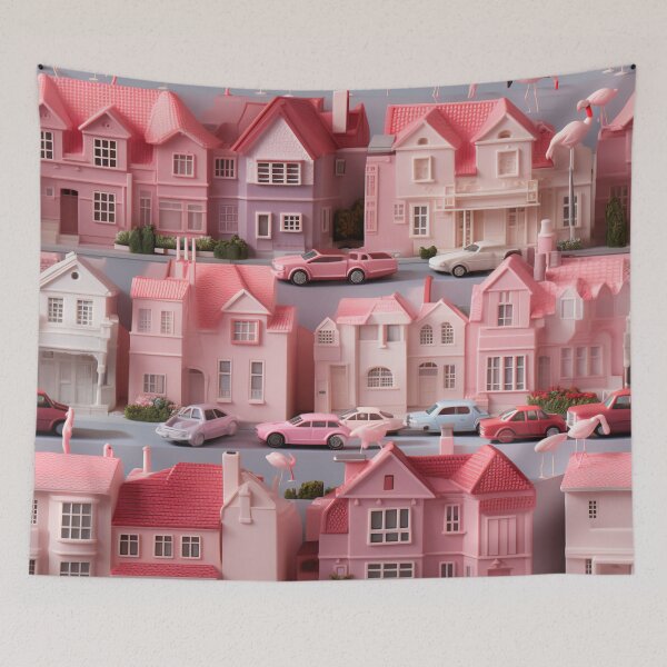 Item preview, My Neighbourhood, My Neighbours’ Cars and My Flamingoes in Flamingoland designed and sold by Promptagram.