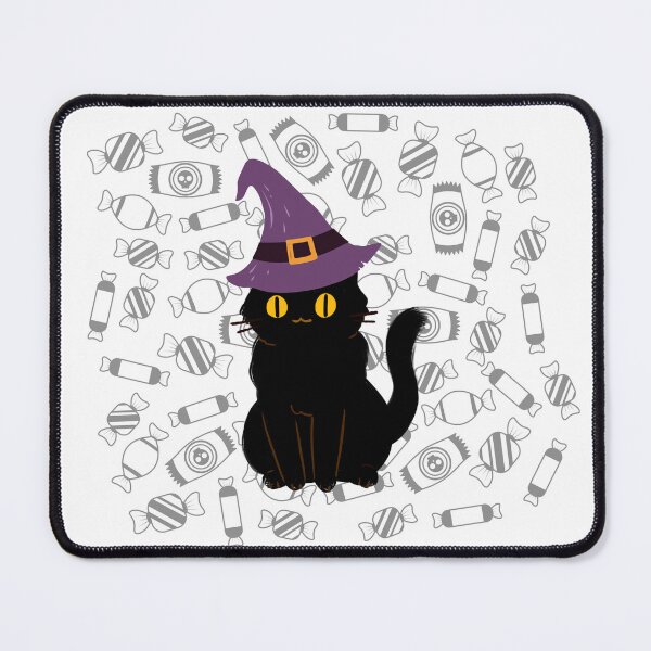 Item preview, Adorable cat with hat and candies for halloween designed and sold by noneko04.