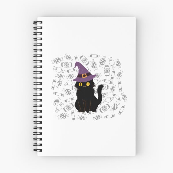 Item preview, Adorable cat with hat and candies for halloween designed and sold by noneko04.