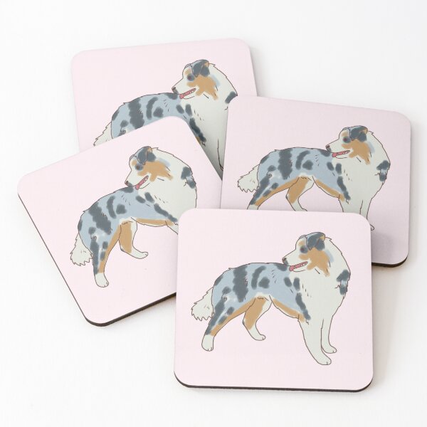 Item preview, australian shepherd art  designed and sold by Mayarart.