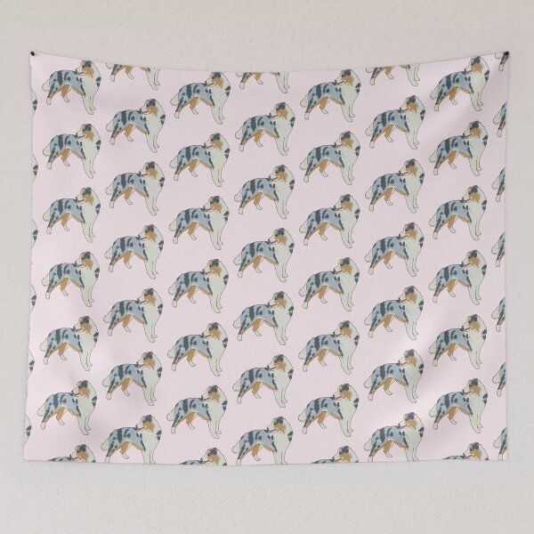 Item preview, australian shepherd art  designed and sold by Mayarart.