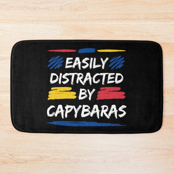 Item preview, Easily Distracted By Capybaras Funny Typography designed and sold by Brasilia.