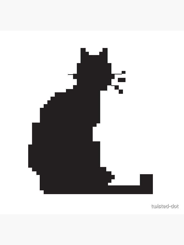 Pixel Black Cat Stock Illustrations – 514 Pixel Black Cat Stock