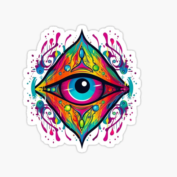 Evil Eye Flower Sticker – Cultura Campaign