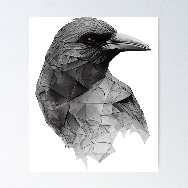 Item preview, Polygonal crow designed and sold by lissafalldorfus.