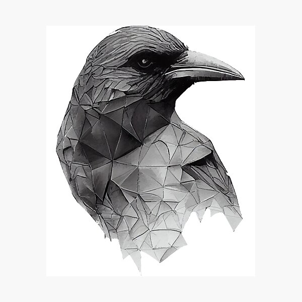 Item preview, Polygonal crow designed and sold by lissafalldorfus.