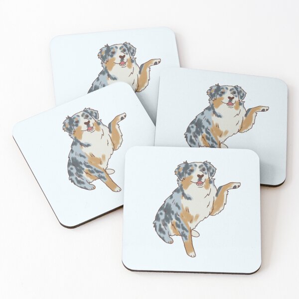 Item preview, Cute australian shepherd illustration  designed and sold by Mayarart.