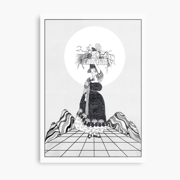 Moon Metal Print