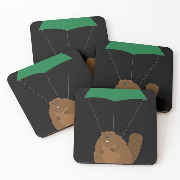 Item preview, Parachuting Beaver   designed and sold by EmilianoBogan.