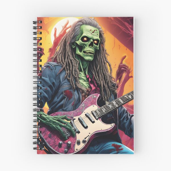 Item preview, scary zombie playing guitar, rock star designed and sold by Mauswohn.