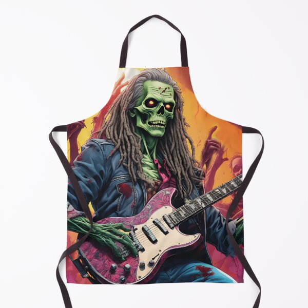 Item preview, scary zombie playing guitar, rock star designed and sold by Mauswohn.