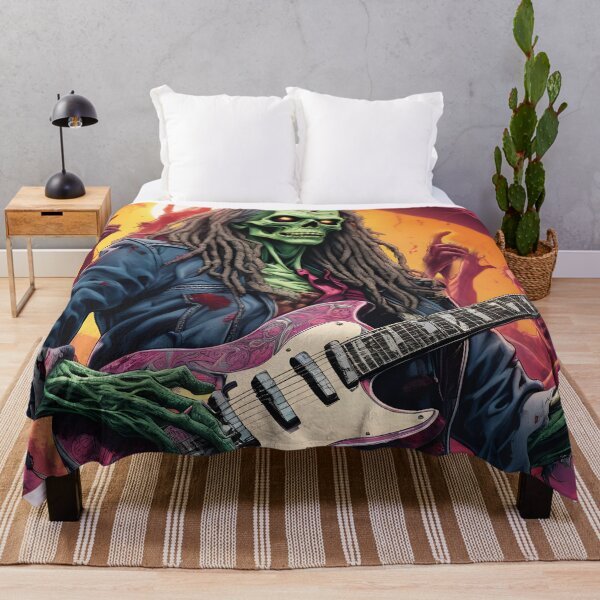 Item preview, scary zombie playing guitar, rock star designed and sold by Mauswohn.