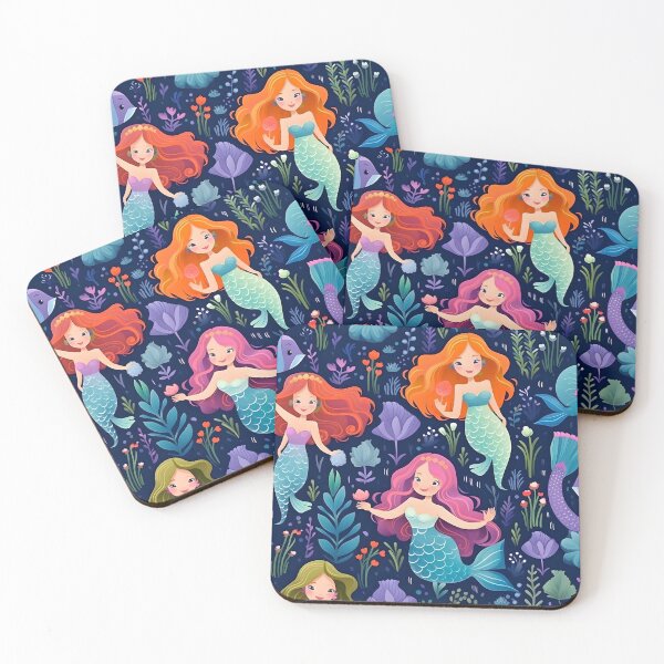 Item preview, Beautiful colorful mermaids designed and sold by grebie.