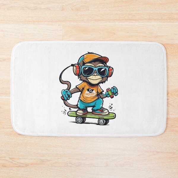 Item preview, Skateboarding Monkey designed and sold by OrganicCharm.